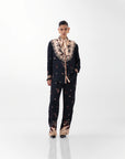 Iris Shirt In Nocturnal Jungle Print