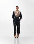 Iris Shirt In Nocturnal Jungle Print