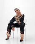 Iris Shirt In Nocturnal Jungle Print