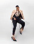 Iris Shirt In Nocturnal Jungle Print