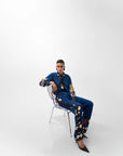 Thais Pants In Old Rose Print