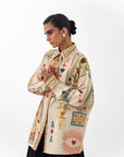 Xena Over-Shirt In Postcards & Petal Print