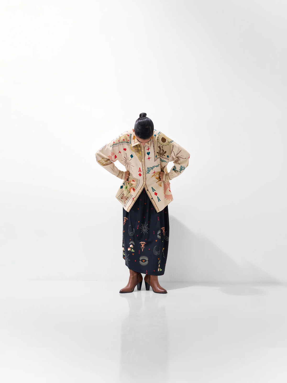 Xena Over-Shirt In Postcards &amp; Petal Print
