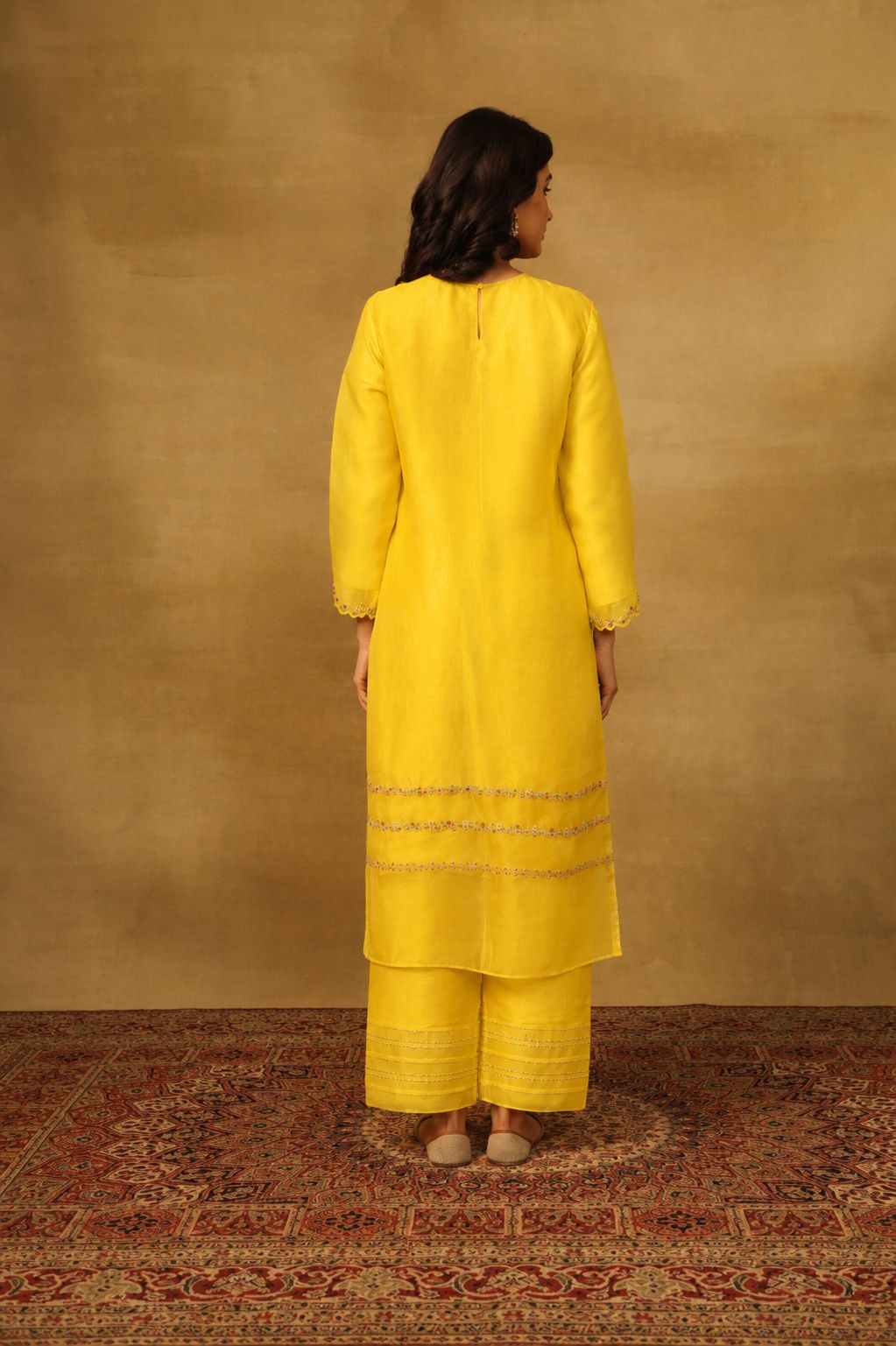 Mustard Kurta Set