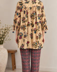 Printed Button Down Top