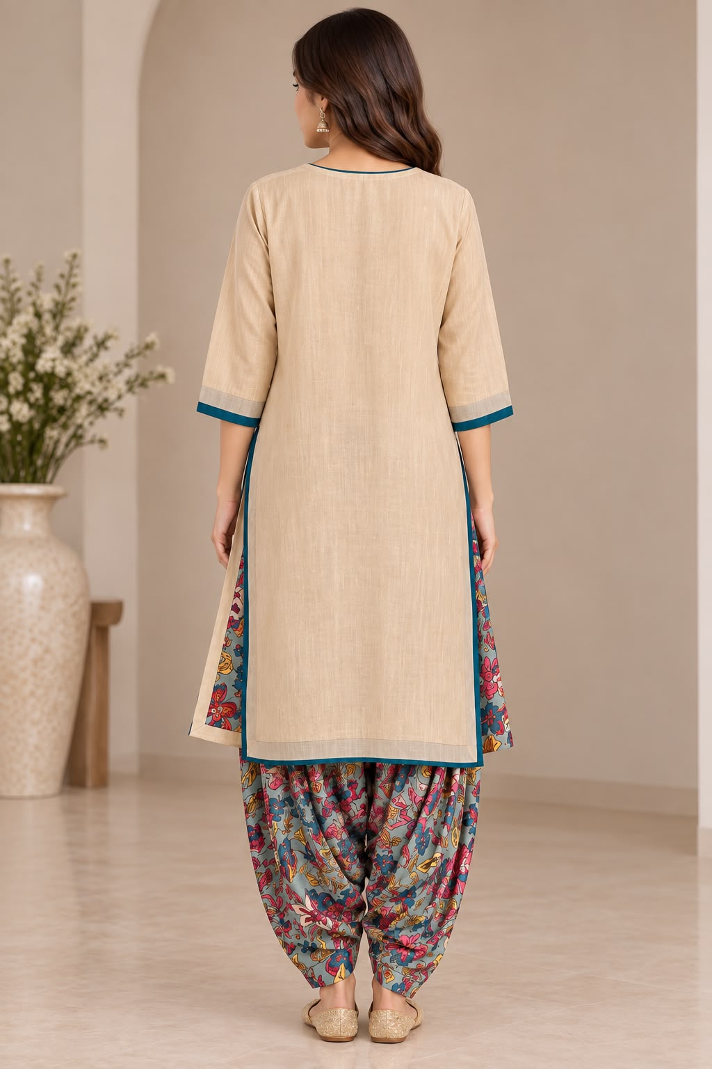 Printed Kurta With Salwar