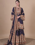 Purple Sharara Set