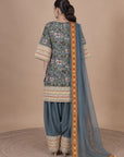 Khwab Peplum Kurta Set In Teal