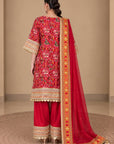 Khwab Peplum Kurta Set In Red