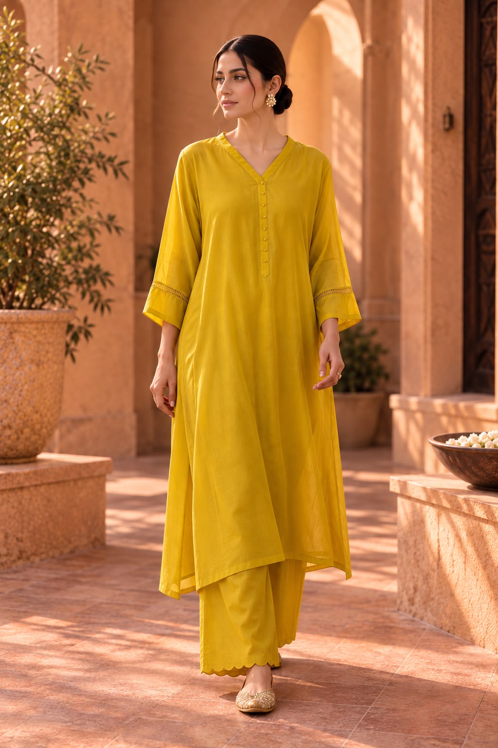 Sunflower Yellow Kurta Set
