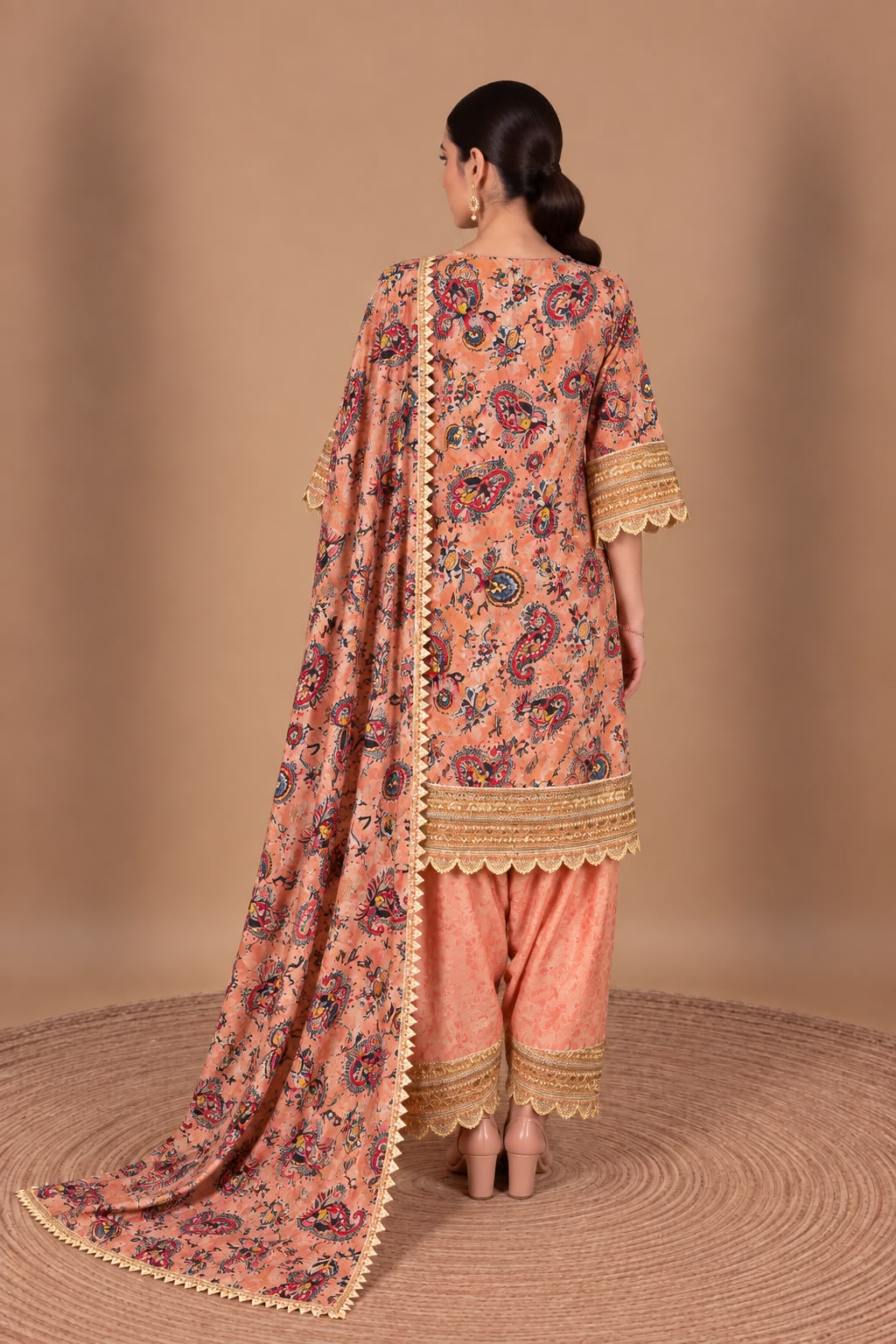 Light Pink Patola Print Salwar Set