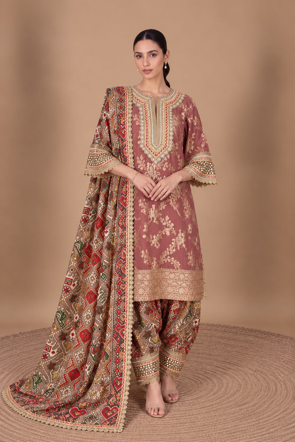 Brown Salwar Set