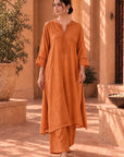 Orange Kurta Set