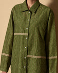 Green Block-Printed Co-ord Set