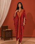 Red Patola Kaftan
