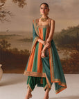 Rust & Sage Strappy Kurta Set