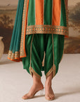 Rust & Sage Strappy Kurta Set
