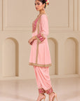 Powder Pink Short Kurta Set
