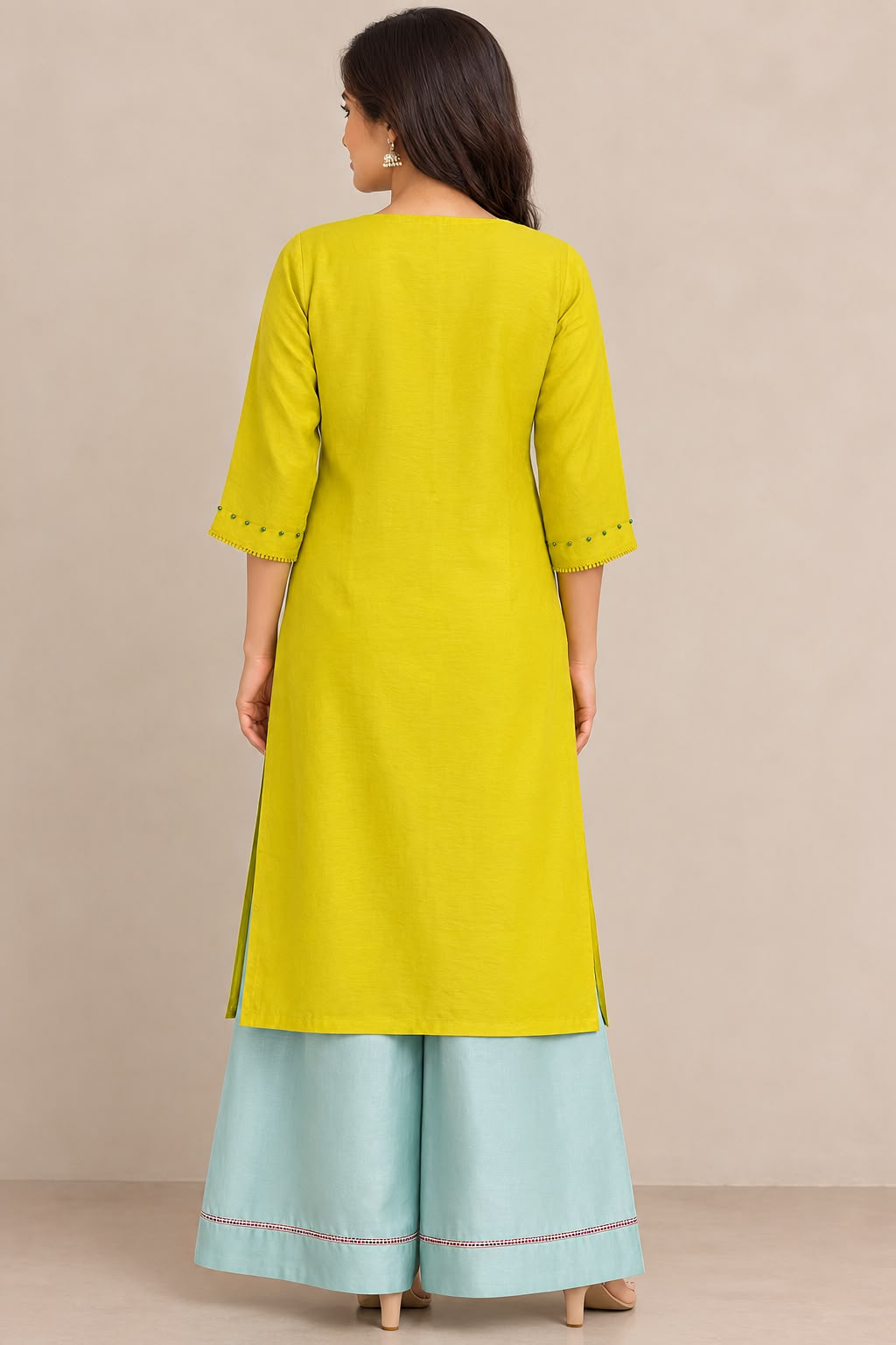 Lime Kurta Set