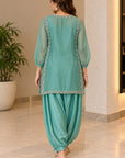 Mint Blue Short Kurta Set
