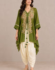 Olive Green Cape Set
