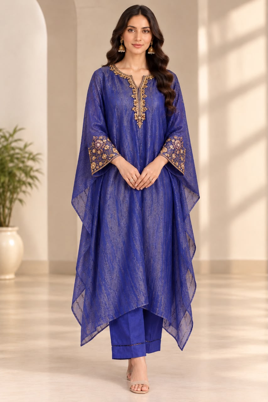 Blue Kaftan Set