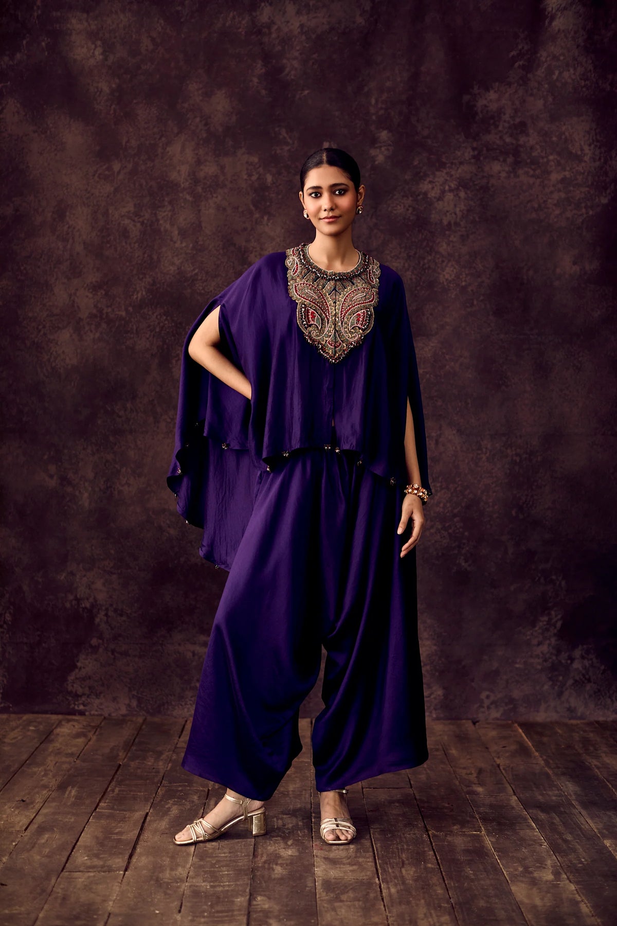 Purple Kaftan Set