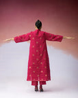 Ananyata Lunar Matrix Bandhgala Kurta With Slip