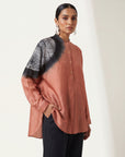 Chanderi T Shape Shibori Shirt