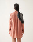 Chanderi T Shape Shibori Shirt