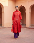 Orange Kurta Set