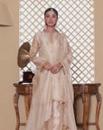 Mehrang Ivory Short Pheran Kurta Set
