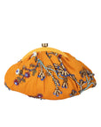 Yellow Beaded Embroidered Potli Clutch