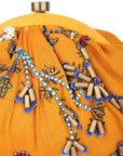 Yellow Beaded Embroidered Potli Clutch