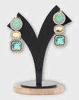 Serenity Gold Dangler Earrings
